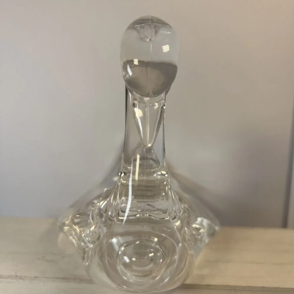 Vintage Lucite Acrylic Swan Towel Holder Clear Mid-century Modern Bath Kitchen
